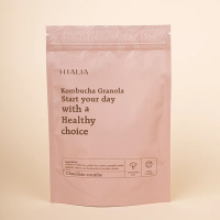 HIALIA Zip Lock Chocolate Crumbs Kombucha Granola